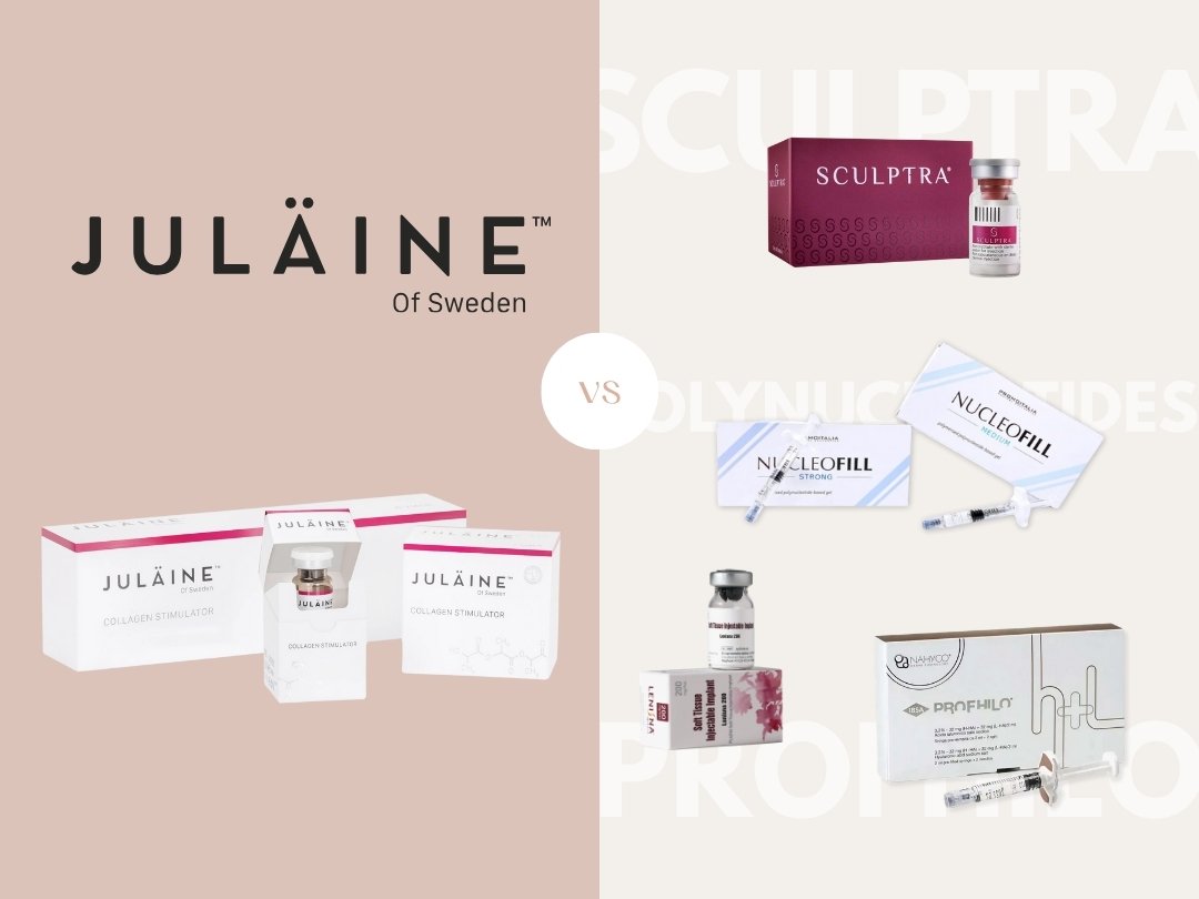julaine vs sculptra, polynucleotides and profhilo
